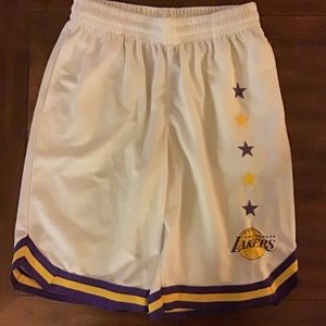 Lakers basketball game shorts